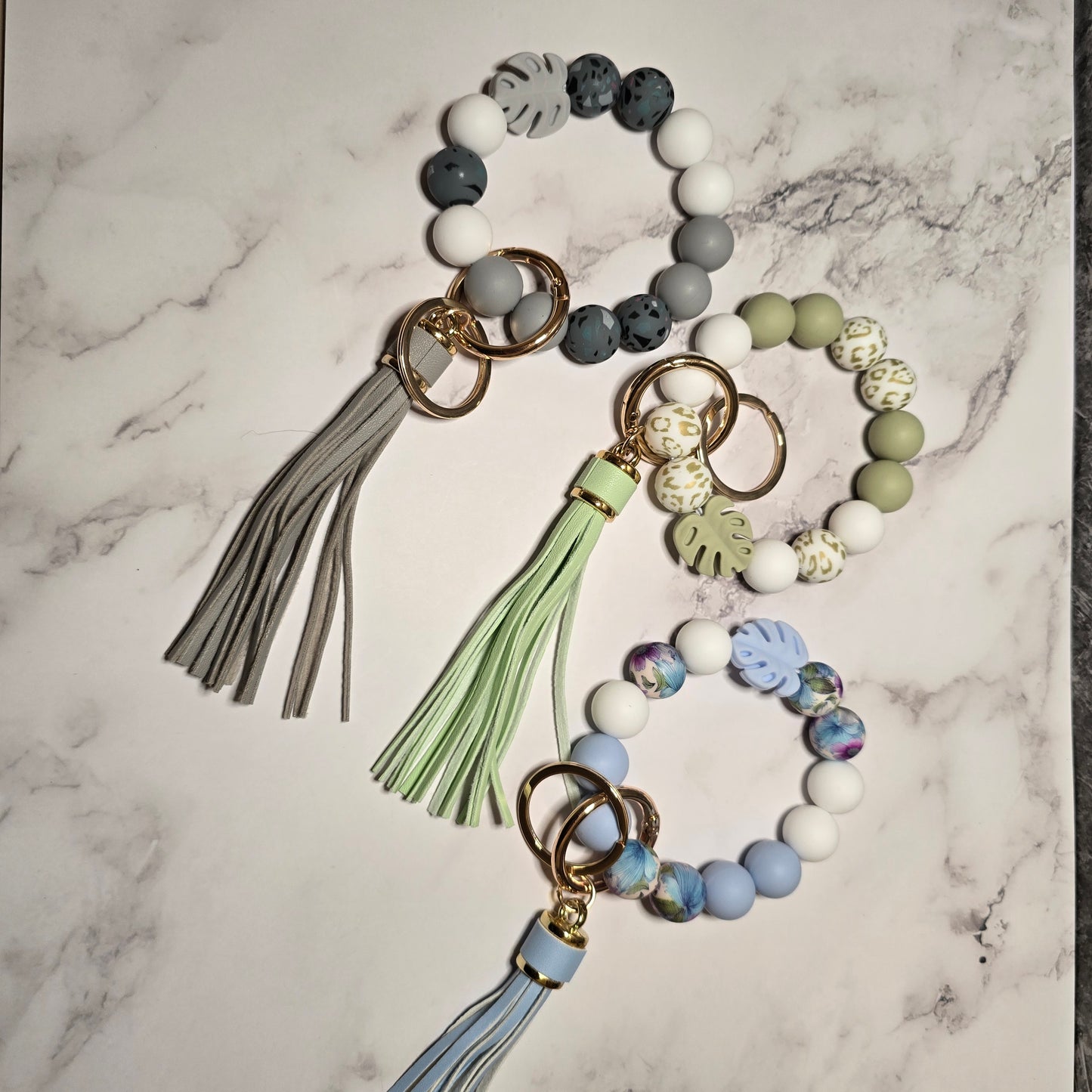 Beaded Wristlet Keychain