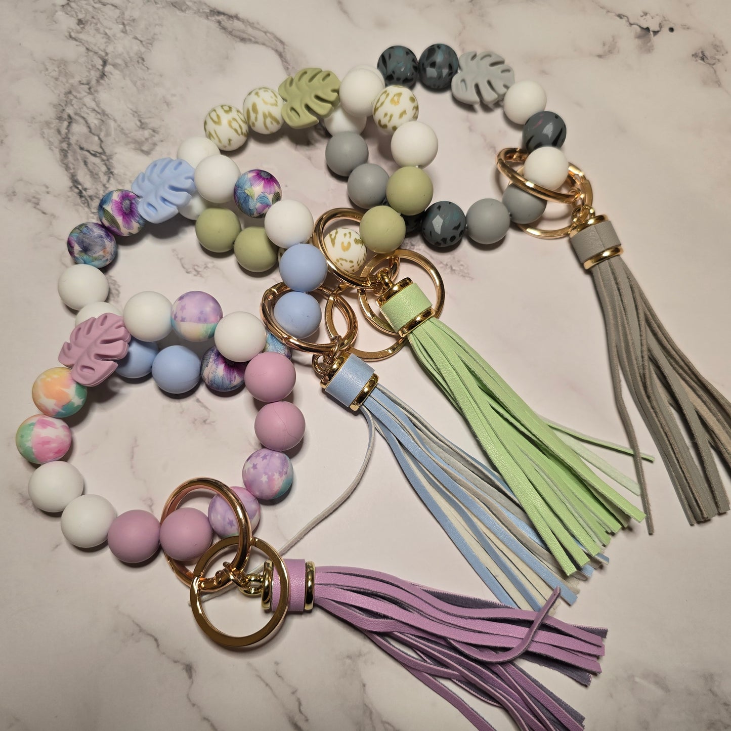 Beaded Wristlet Keychain