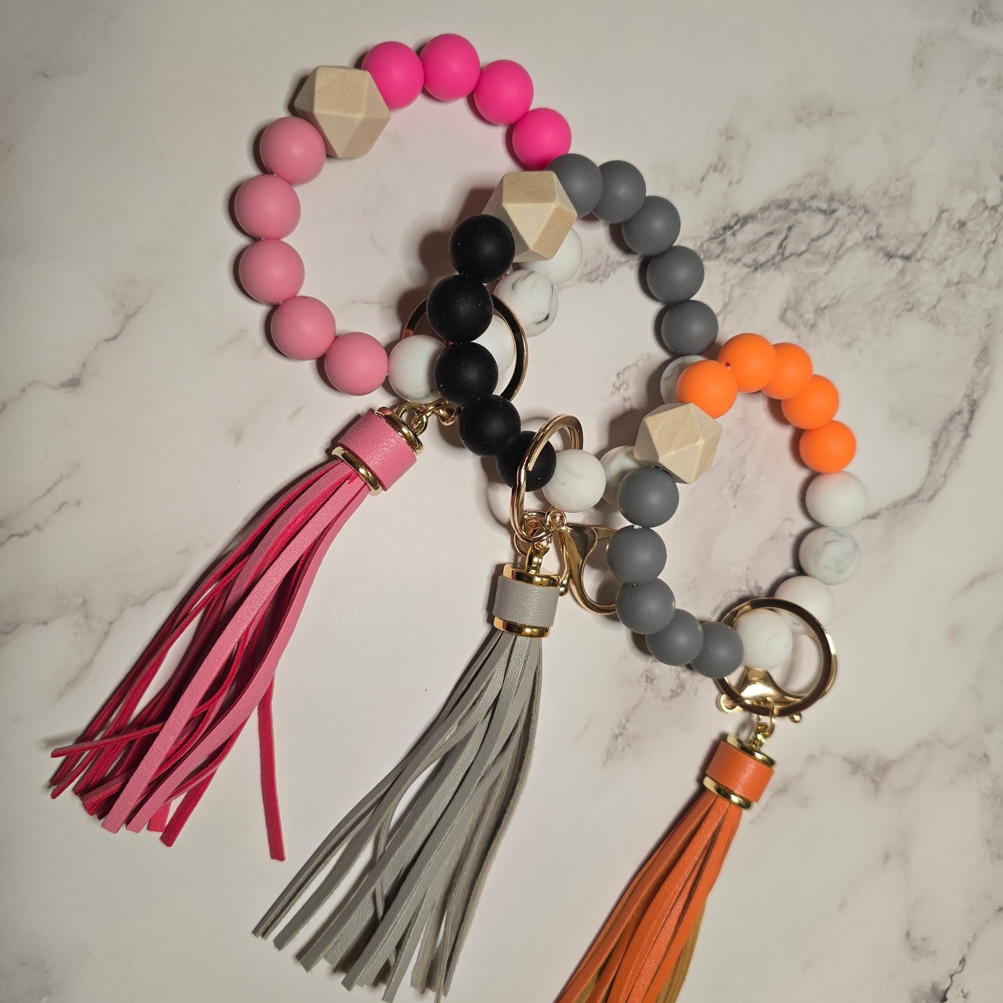 Beaded Wristlet Keychain