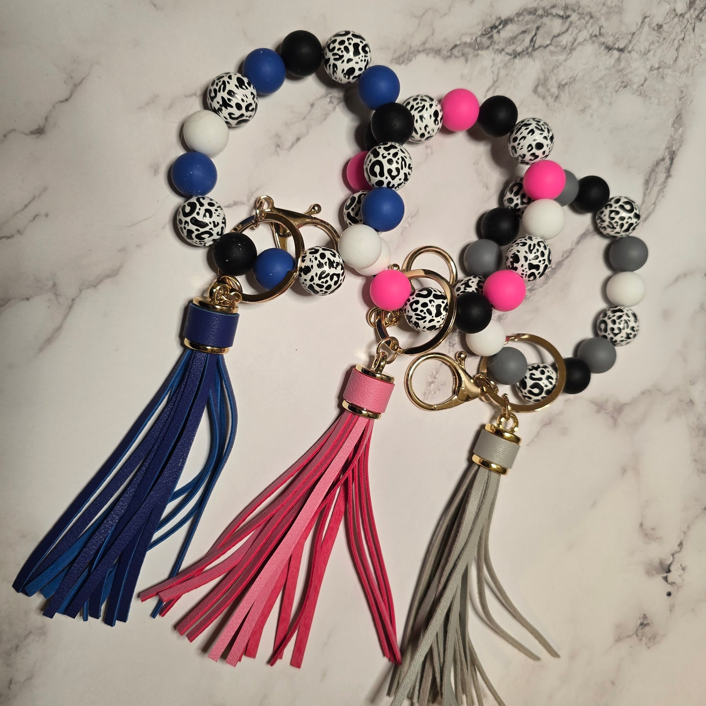 Beaded Wristlet Keychain