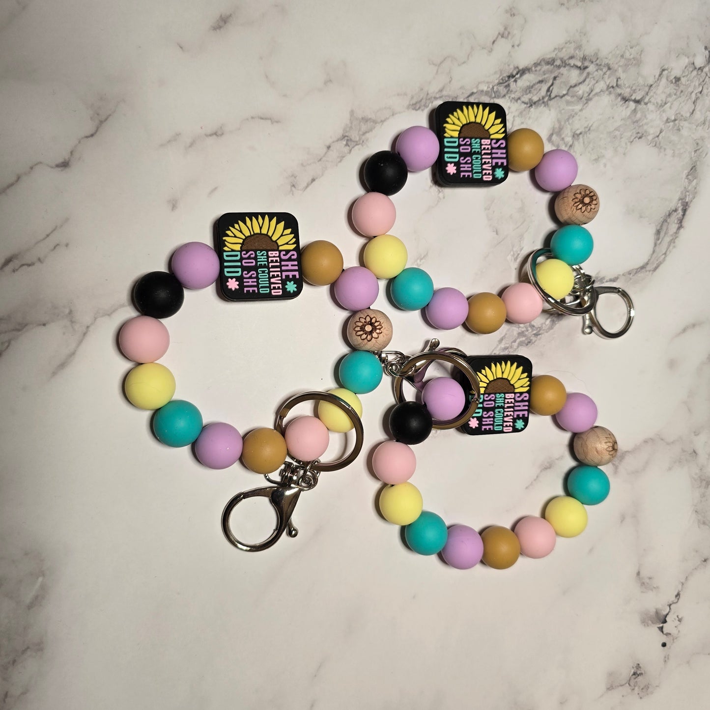 Beaded Wristlet Keychain