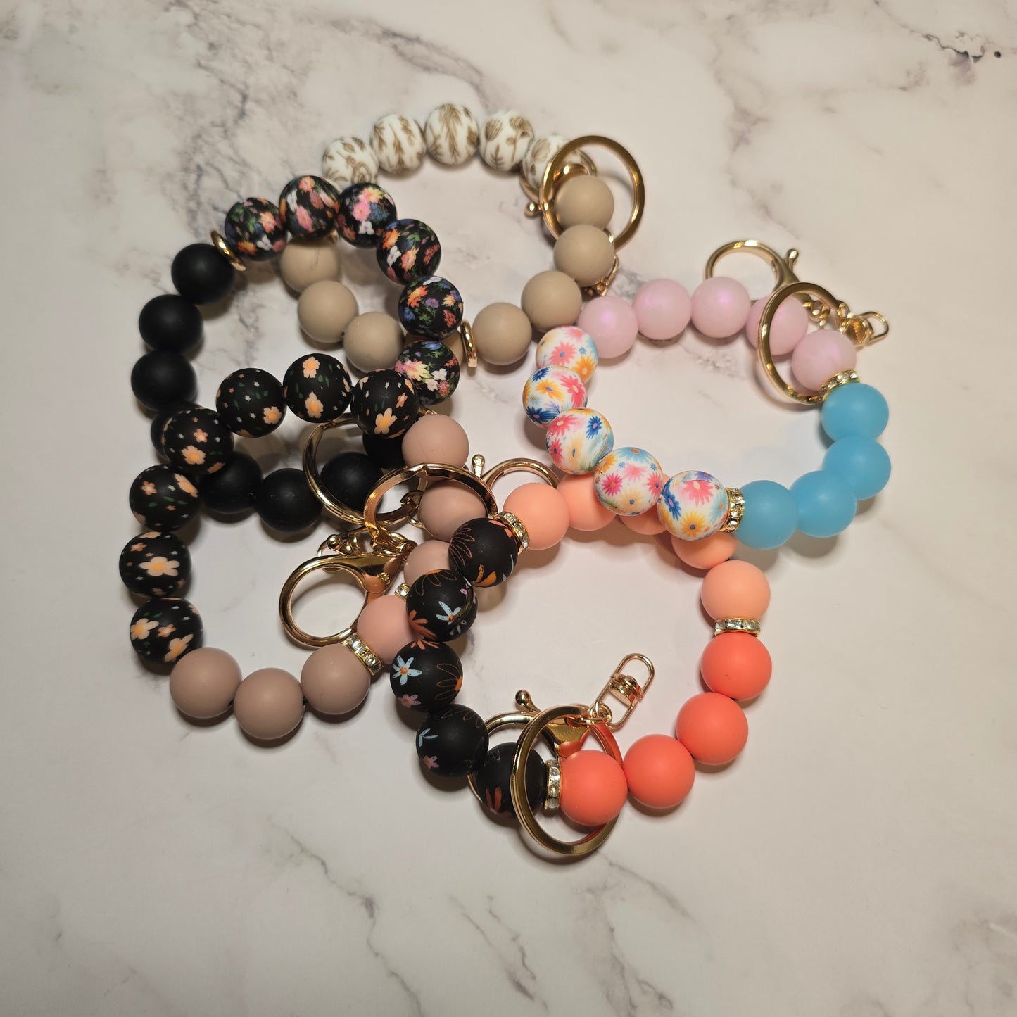 Beaded Wristlet Keychain