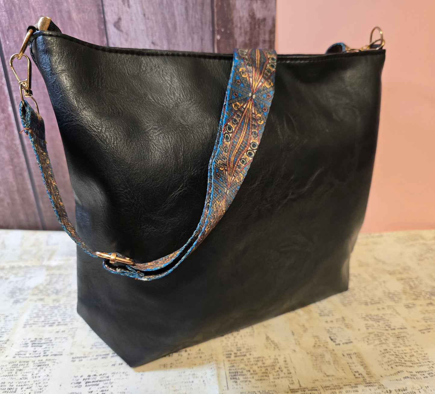 Guitar Strap Bag - Black