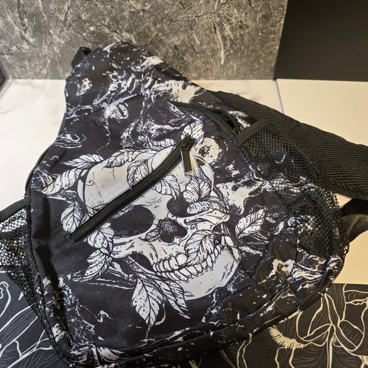 Large Skull Cross Body Bag