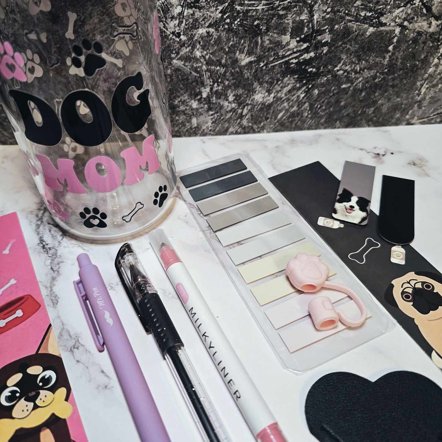 Bookish Gift Bundle + Glass Cup