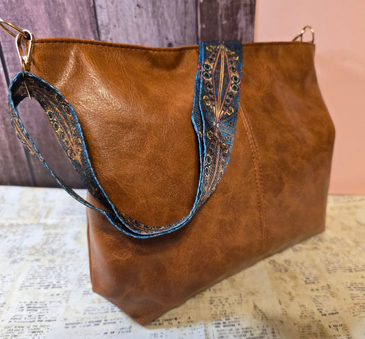 Guitar Strap Bag - Saddle Brown