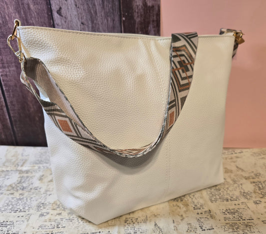 Guitar Strap Bag - Bright White