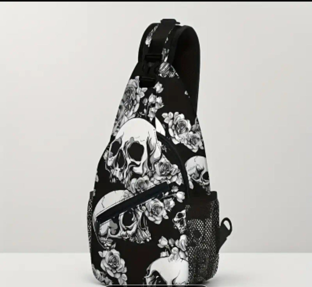 Large Skull Cross Body Bag
